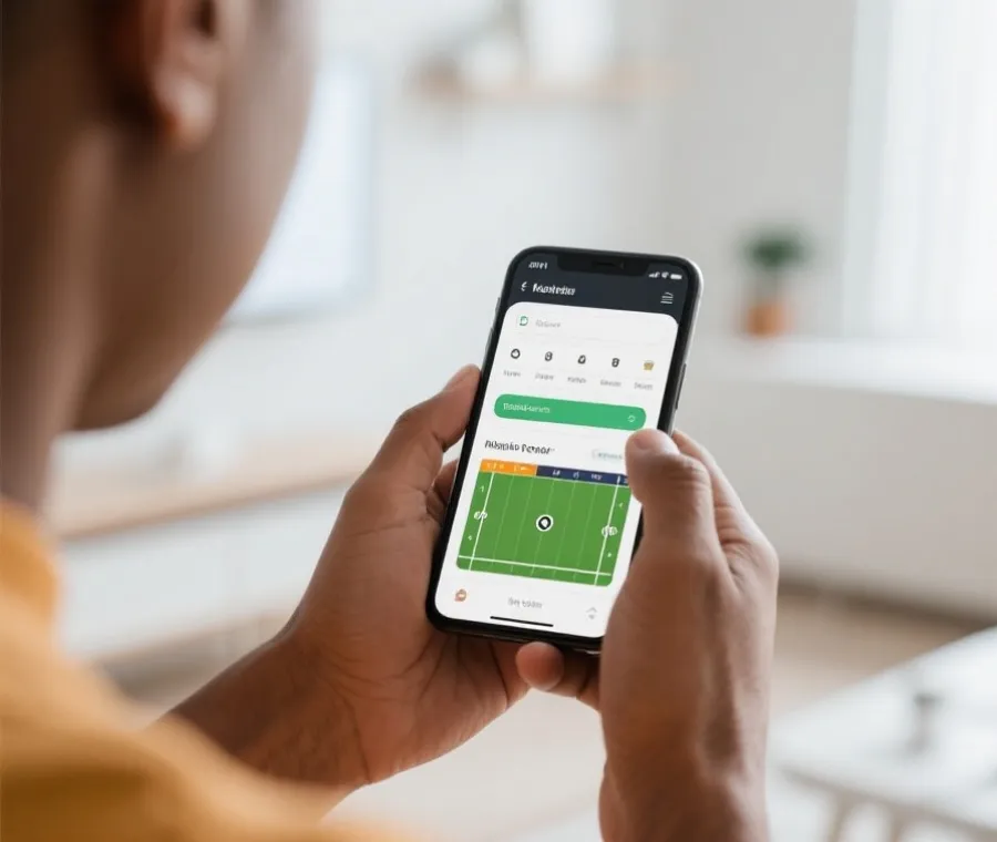 使用手机登录赛事APP示意图